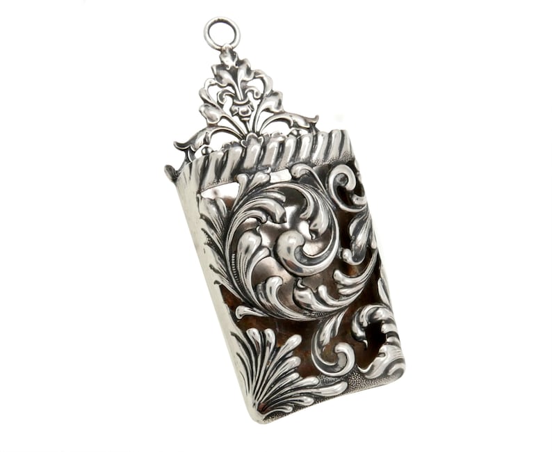 Antique Shiebler Sterling Silver Hanging Match Holder Striker Etsy