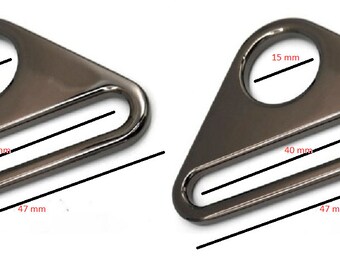 Triangle Double Rings,Slot and Hole Loop Buckle,2016mm Triangle Rings buckle,Adjuster Buckles,Metal Purse Buckles for pursebagdiy making
