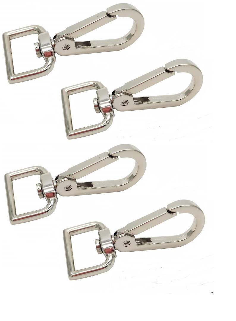 4x Metal Swivel Snap Hooks Dog Leash Hardware Swivel Clasp Etsy