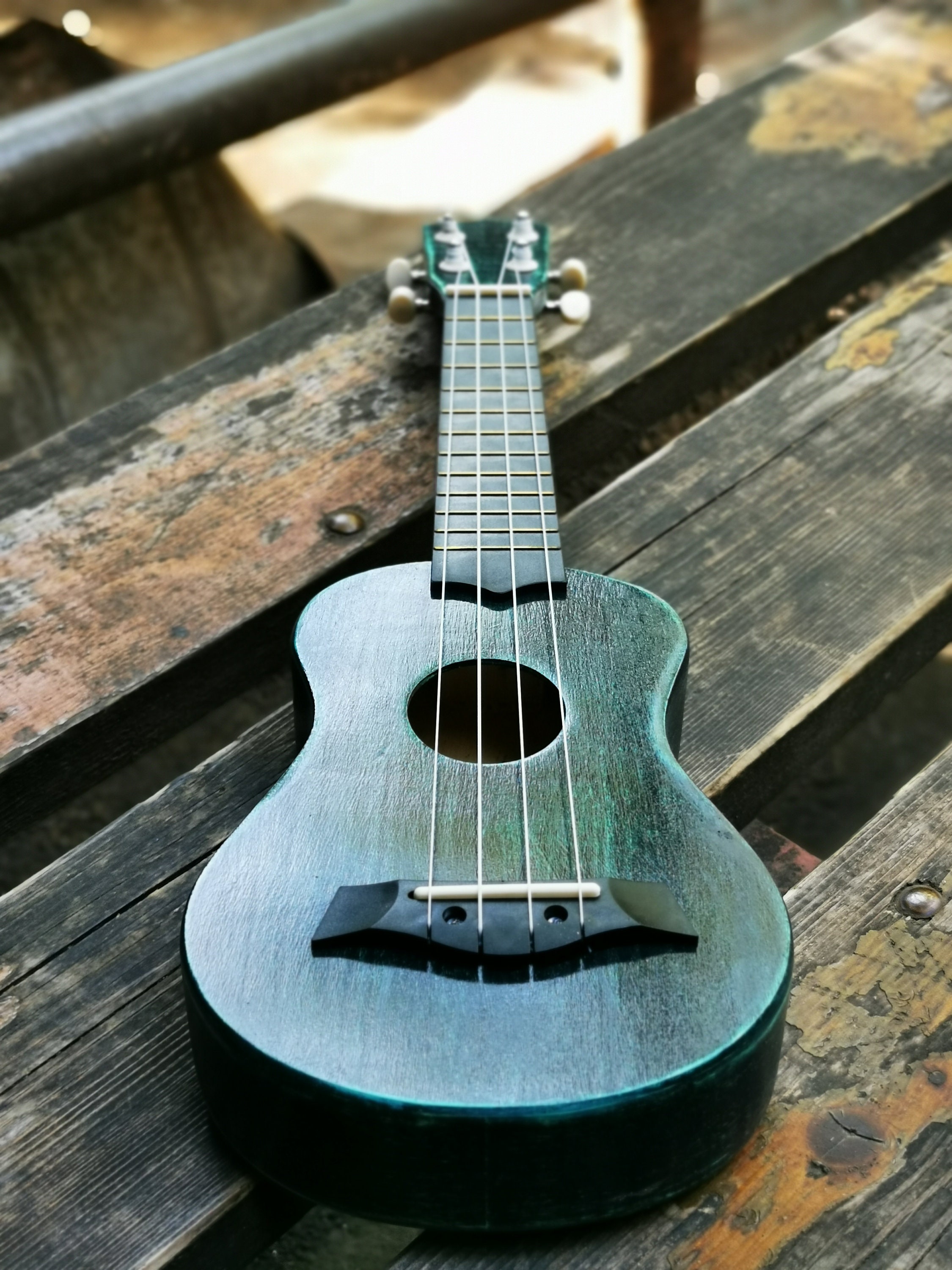 Gradient Turquoise Sopran Ukulele Gitarre aus Hawaii Etsy