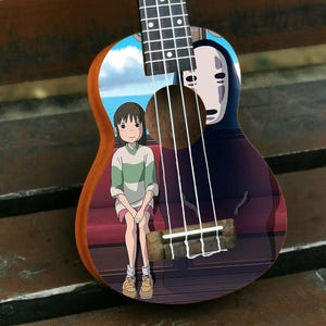 Anime art-illustrated Handmade custom ukulele