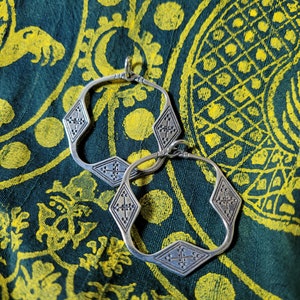 A pair of Ilmen Slavs Novgorod temple rings silver plated  Reenactment slawisch Schläfenringe Nowgorod