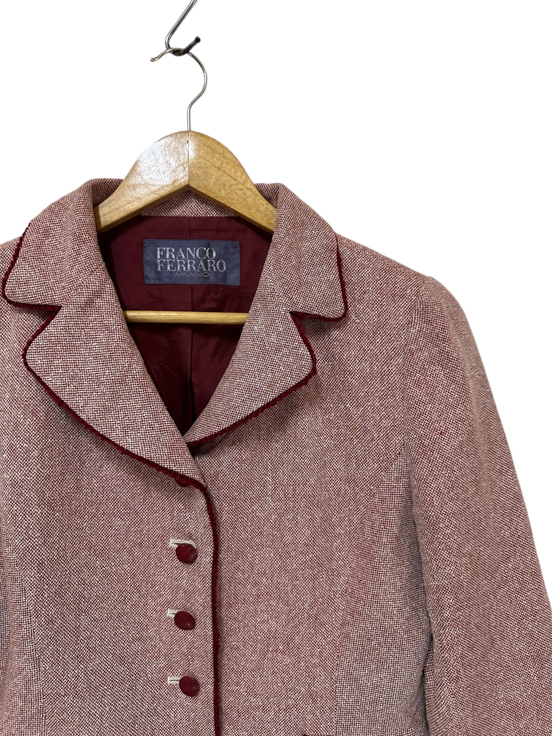 FRANCO FERRARO♡ Vintage 90s Franco Ferraro Milano Women Jacket Rare Design - Etsy