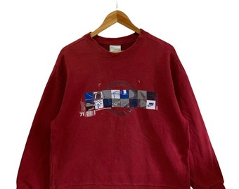 vintage nike-sweatshirt research-sweater groot logo nike jumper pullover met zeldzaam logo