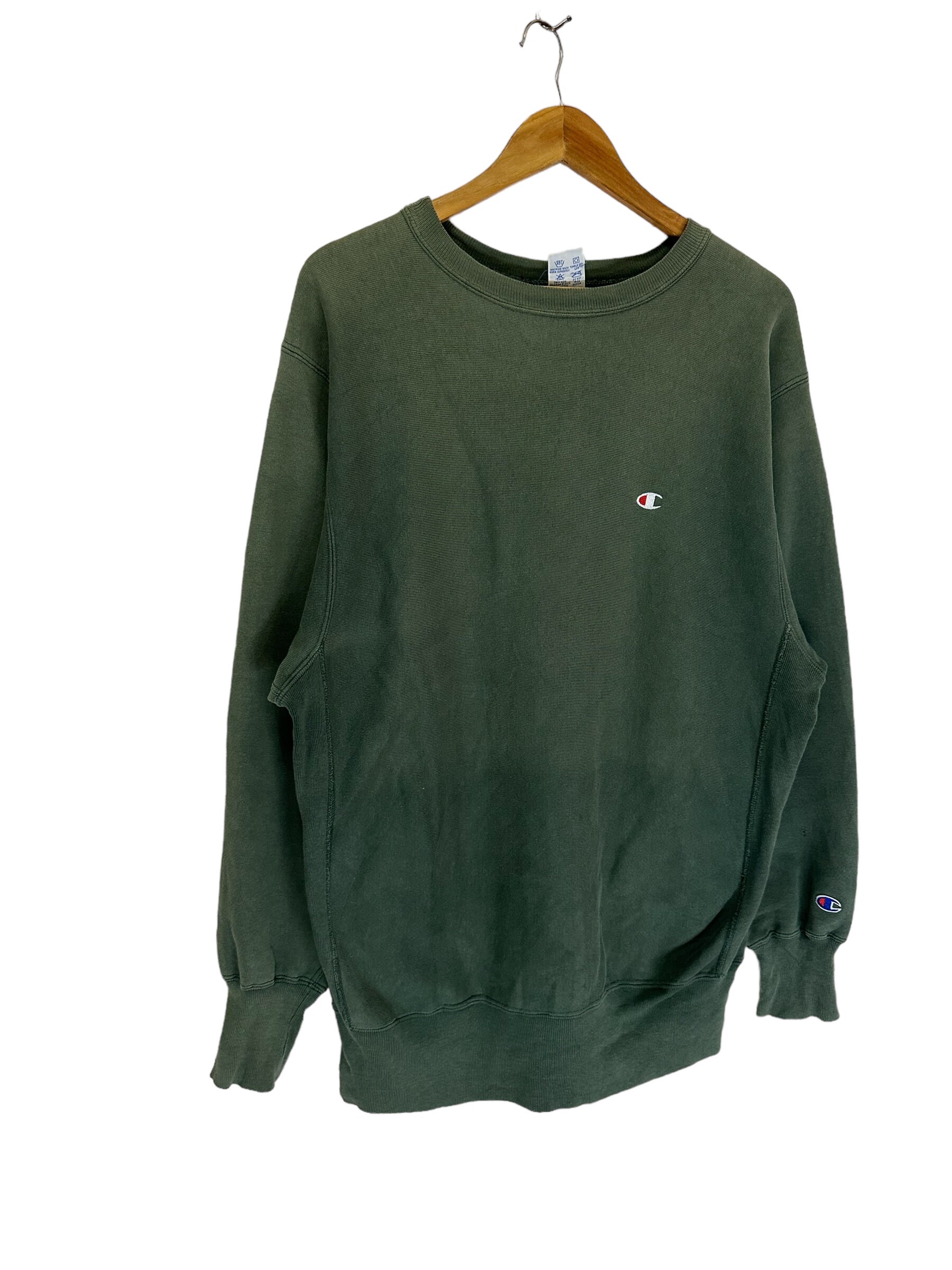 90’s\"A BATHING APE\"×ChampionReverseWeave Vintage 90s Champion Reverse Weave Gray w Red Stripe Hoodie 1/4