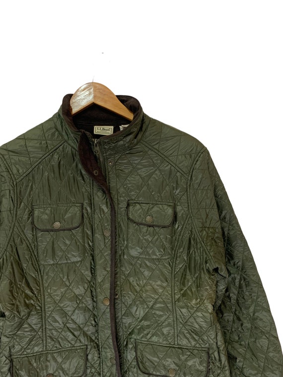 vintage LL Bean quilted jacket rare design winter fas… Gem