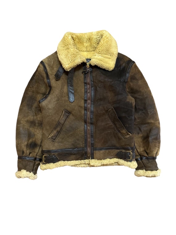Vintage 90s Avirex Usa B3 Sheepskin Jacket Aviator Jacket - Etsy