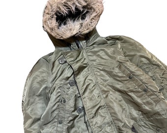 Vintage 90s Alpha Industries Parka Extreme Cold N3B Made in Usa