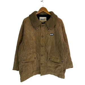 vintage 90s benetton formula one corduroy down jacket rare design item racing jacket motorsports brown jacket medium size