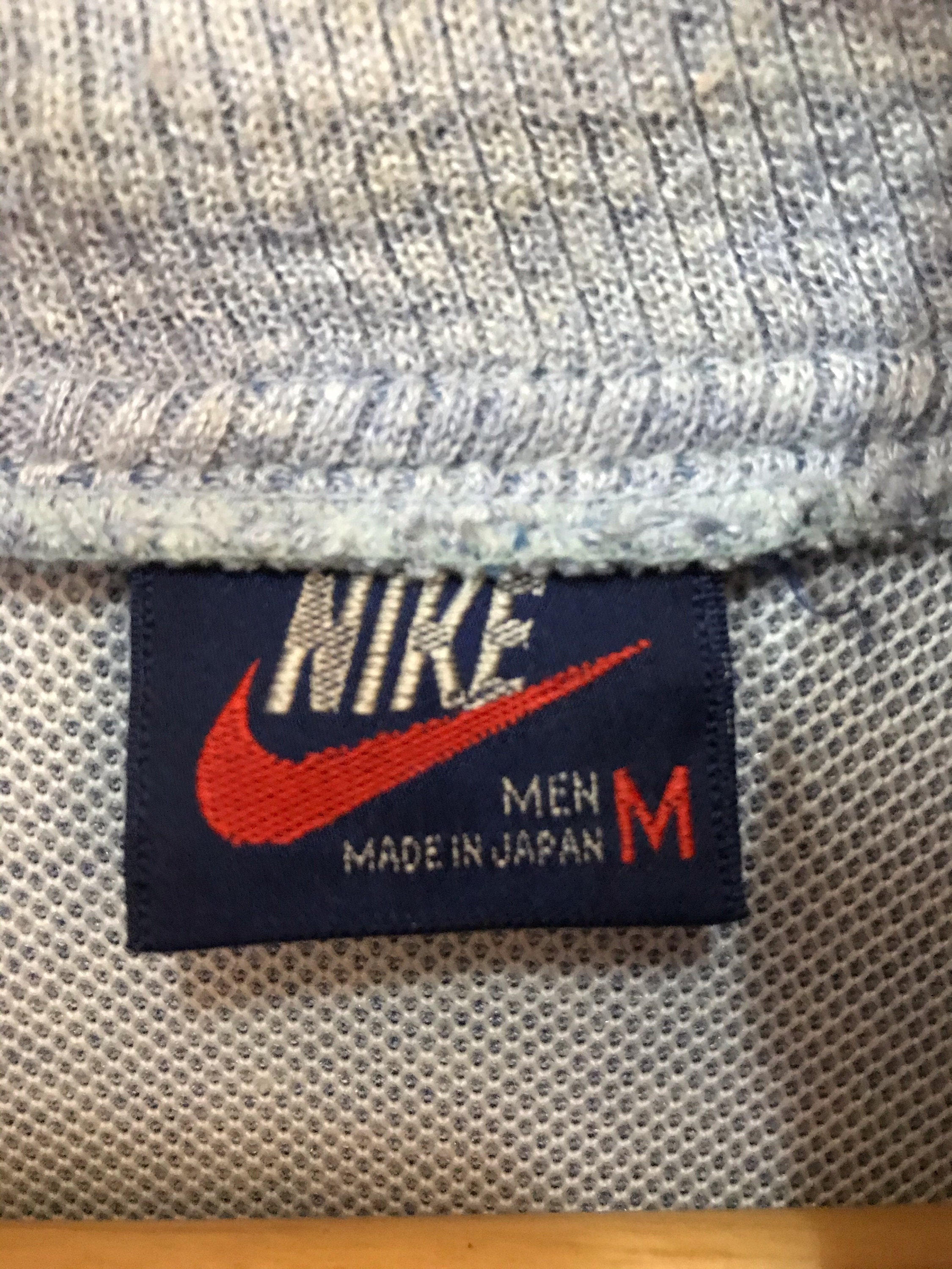 Vintage 90s Nike Sweater Jacket Small Logo Made in Japan Deadstock Like ...