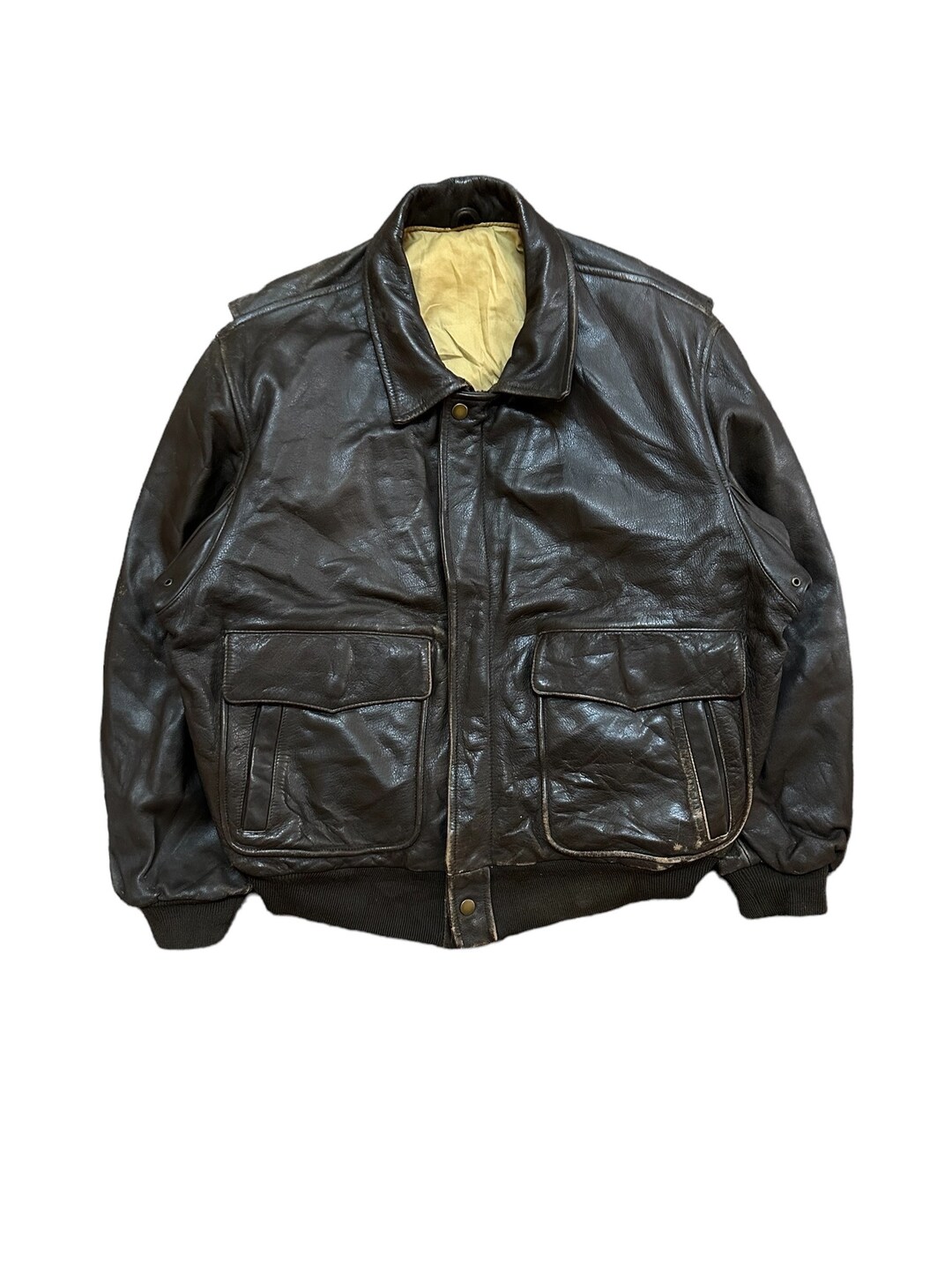 -90's vintage 本革 Flight Jacket S Bomber Mens Faux Leather Bomber Jacket 90s Vintage Biker Jackets