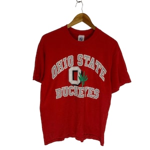 vintage 80s ohio state buckeyes koszulki logo 7 tag indianapolis duże logo