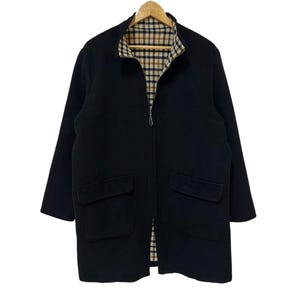 vintage 90s daks london wool jacket checkered