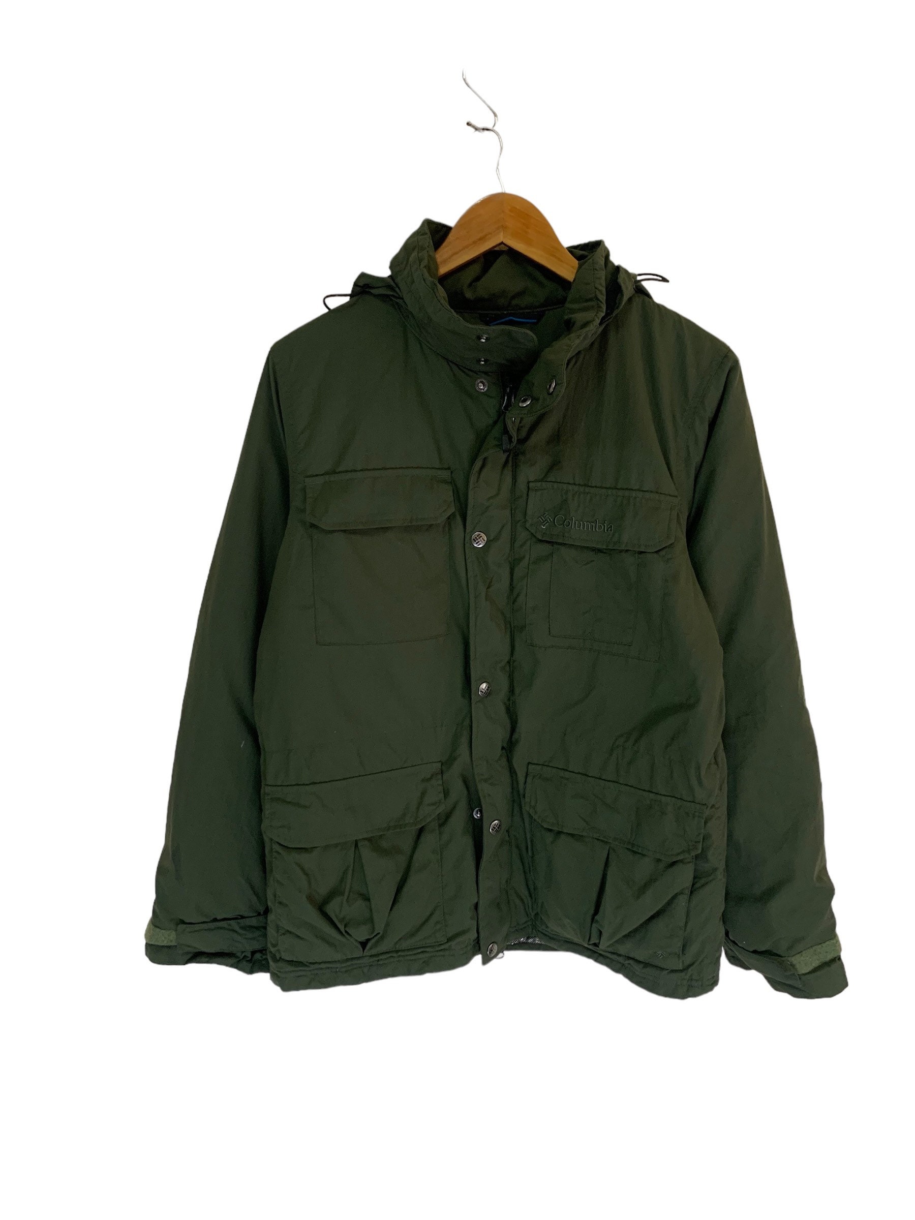Vintage Columbia Green Anorak ジャケット Vintage Columbia Anorak Men's 1/2 Button Green Pullover