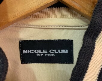 Vintage Nicole Club for Men Varsity Cotton Jacket Big Logo - Etsy