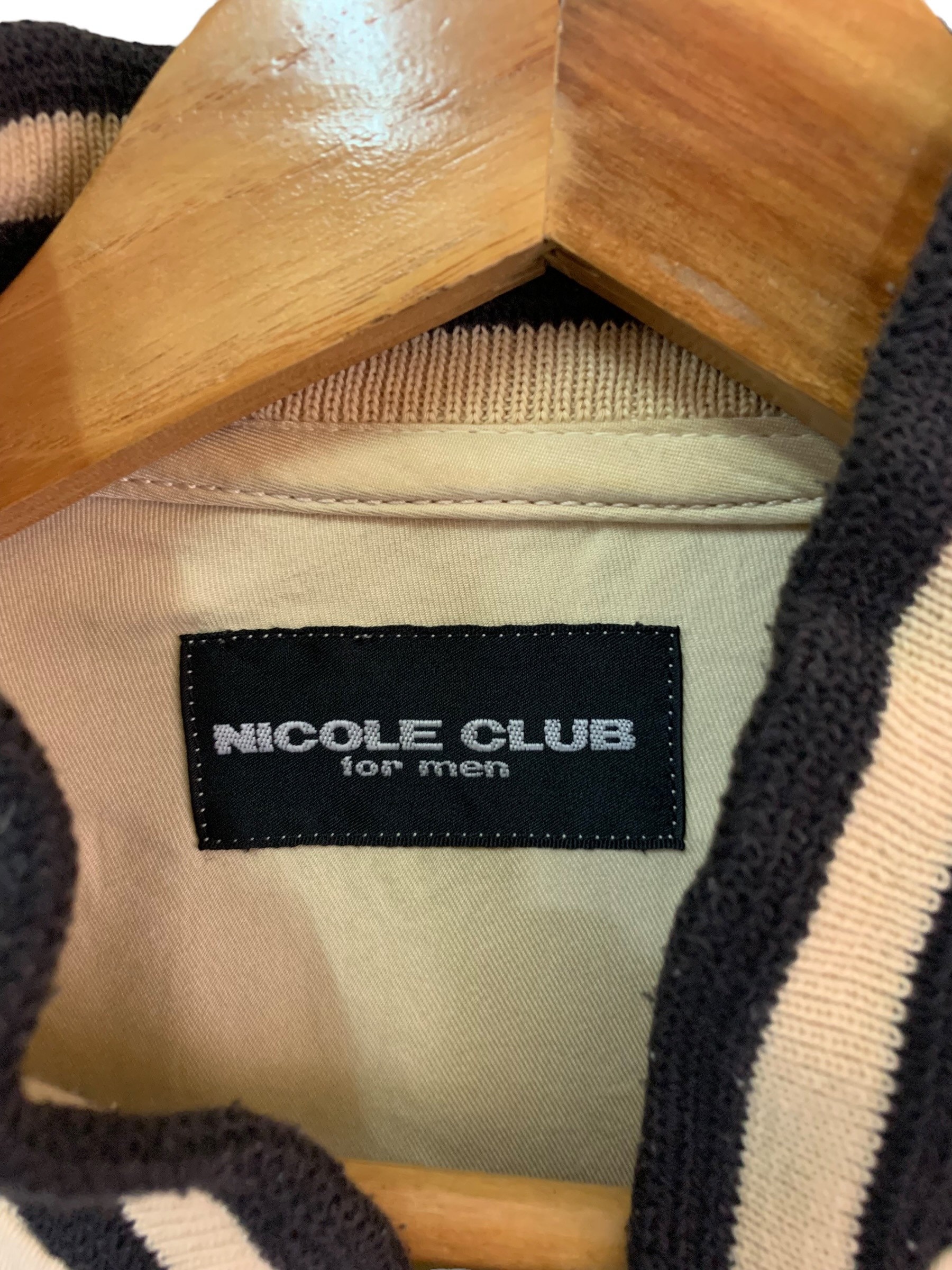 Vintage Nicole Club for Men Varsity Cotton Jacket Big Logo Vintage Nicole Club for Men Varsity Cotton Jacket Big Logo