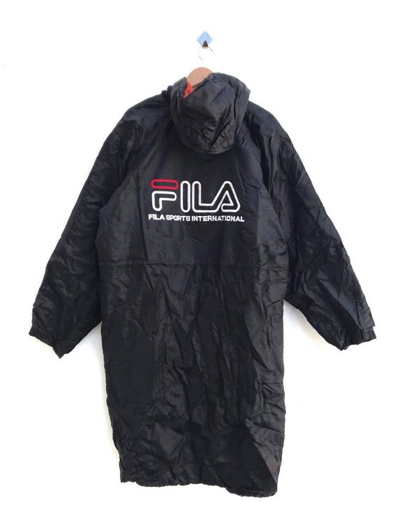 Vintage Fila Parkas Long Jacket Down Big Hip Hop Swag - Etsy