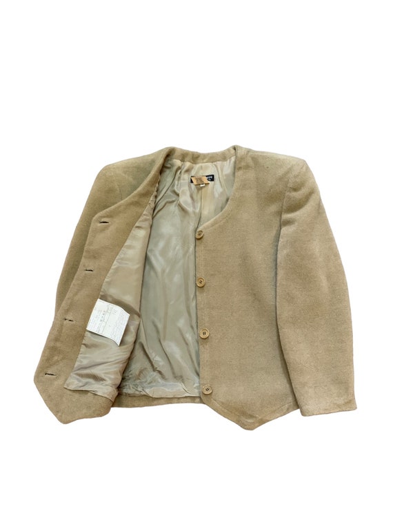 Vintage Giorgio Armani Wool Jacket Women Made in Italy Etsy