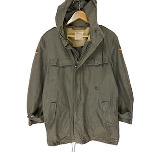 vintage 80s kohler gmbh german army parka jacket
