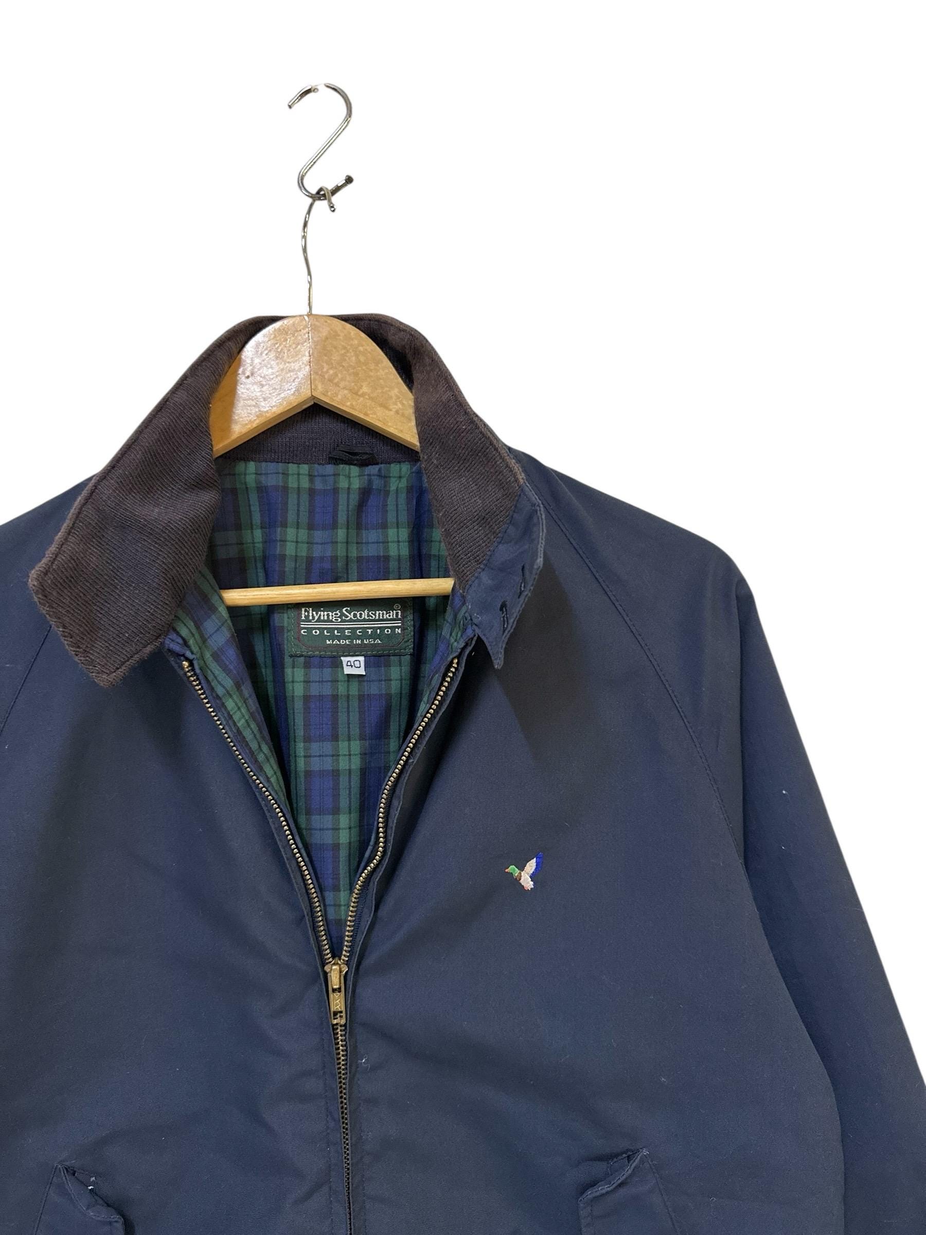 Vintage 90s Flying Scotsman Bomber Harrington Jacket Size 40 Made 