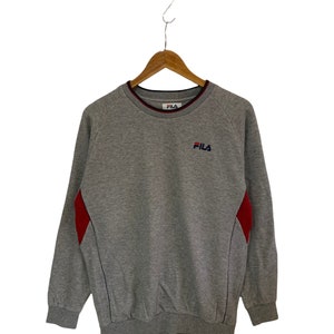 vintage 90s fila sweatshirt big logo spellout logo jumper pullover large mens size
