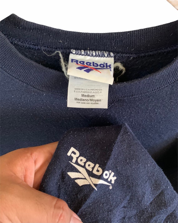 vintage 90s reebok sweatshirt big logo classic design… - Gem