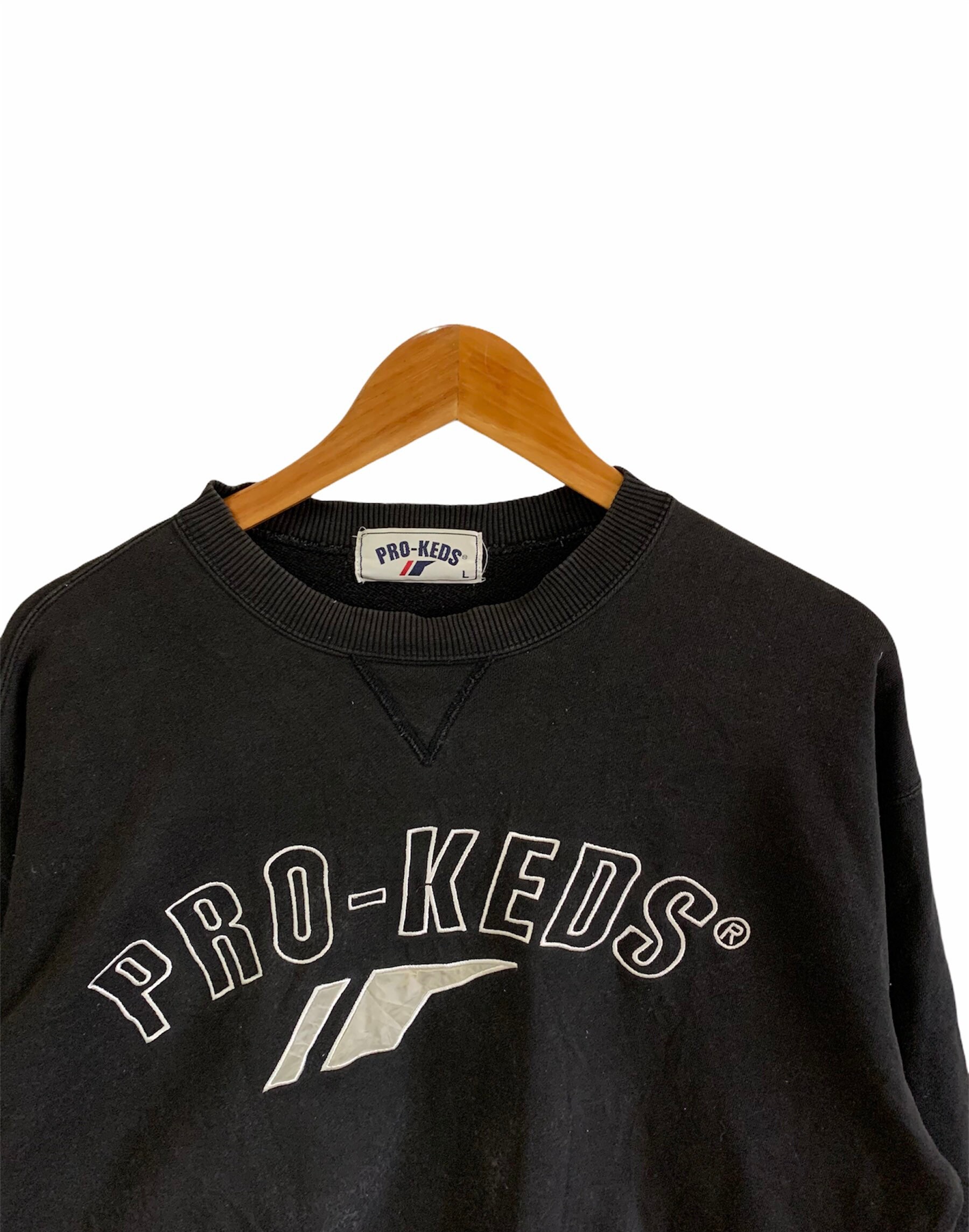 Vintage 90s Pro Keds Sweatshirt Big Embroidery Logo Jumper