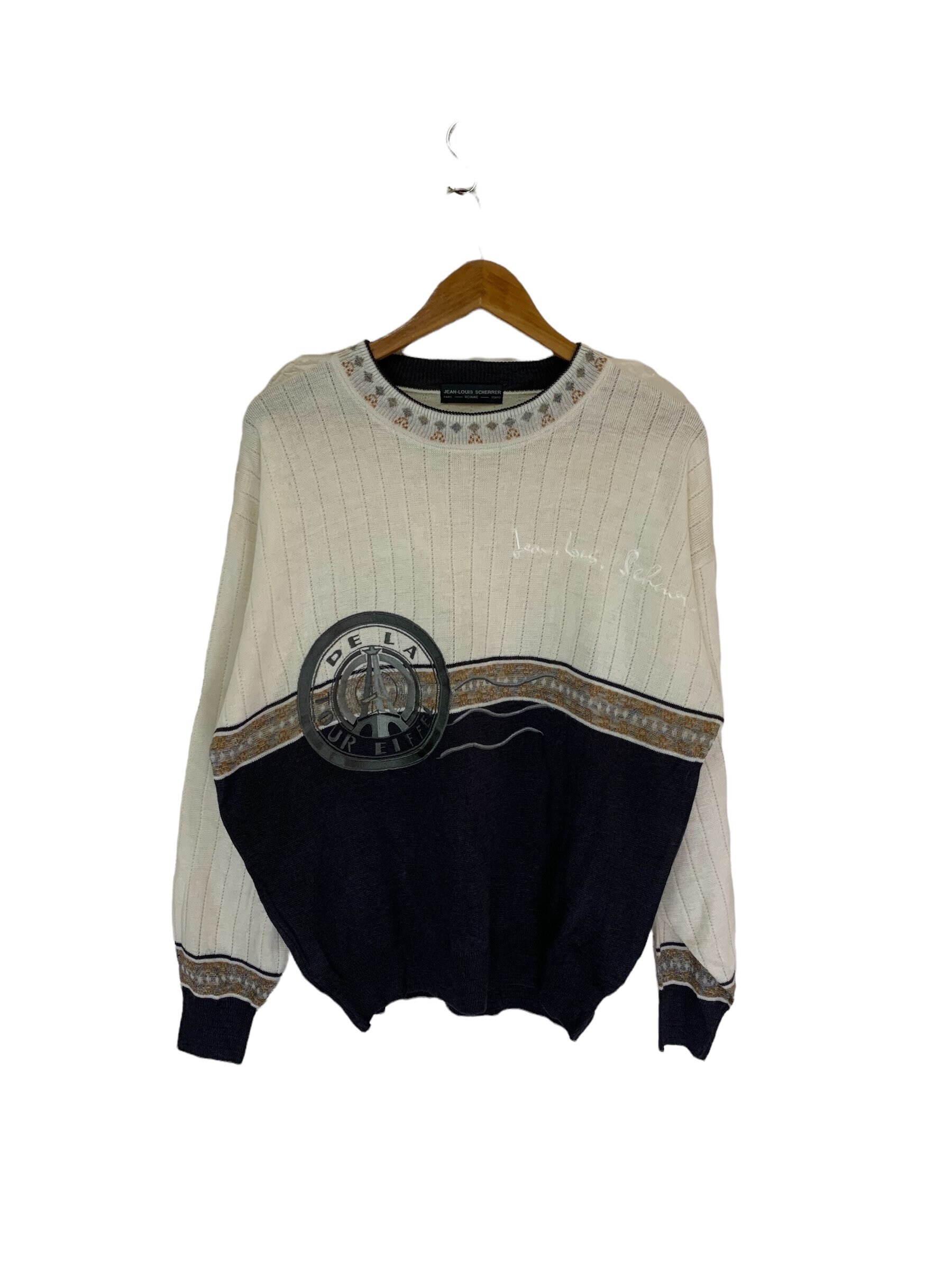Vintage 90s Jean Louis Scherrer Sweatshirt Jumper Pullover Knit