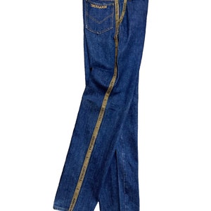 vintage 90s trussardi jeans sidetape scovill button denim rare design
