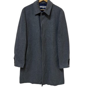 ジャケット・アウター KATHARINE HAMNETT Velvet long coat Katharine Hamnett Velvet Double Breasted Coat - Purple Rayon