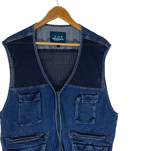 vintage 90s world island utility vest outdoor fashion rare design multipocket