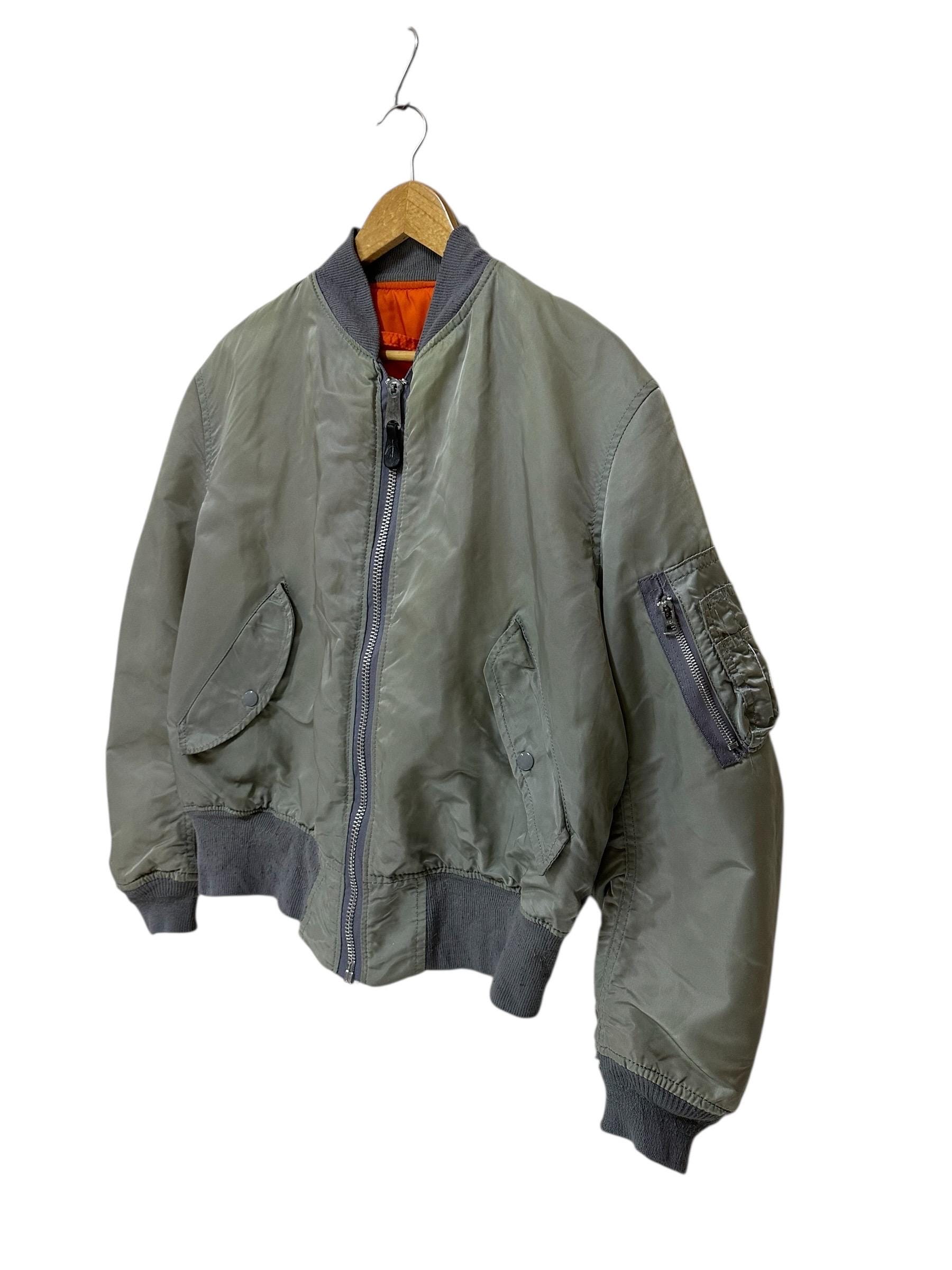 Vintage 80s Alpha Bomber Jacket Flight Jacket Made in Usa Ideal