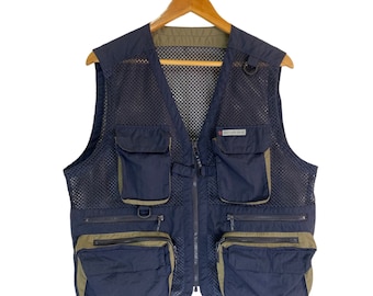 Gilet veste Ron Thompson pêche à la mouche multi poches 2 en 1 taille L