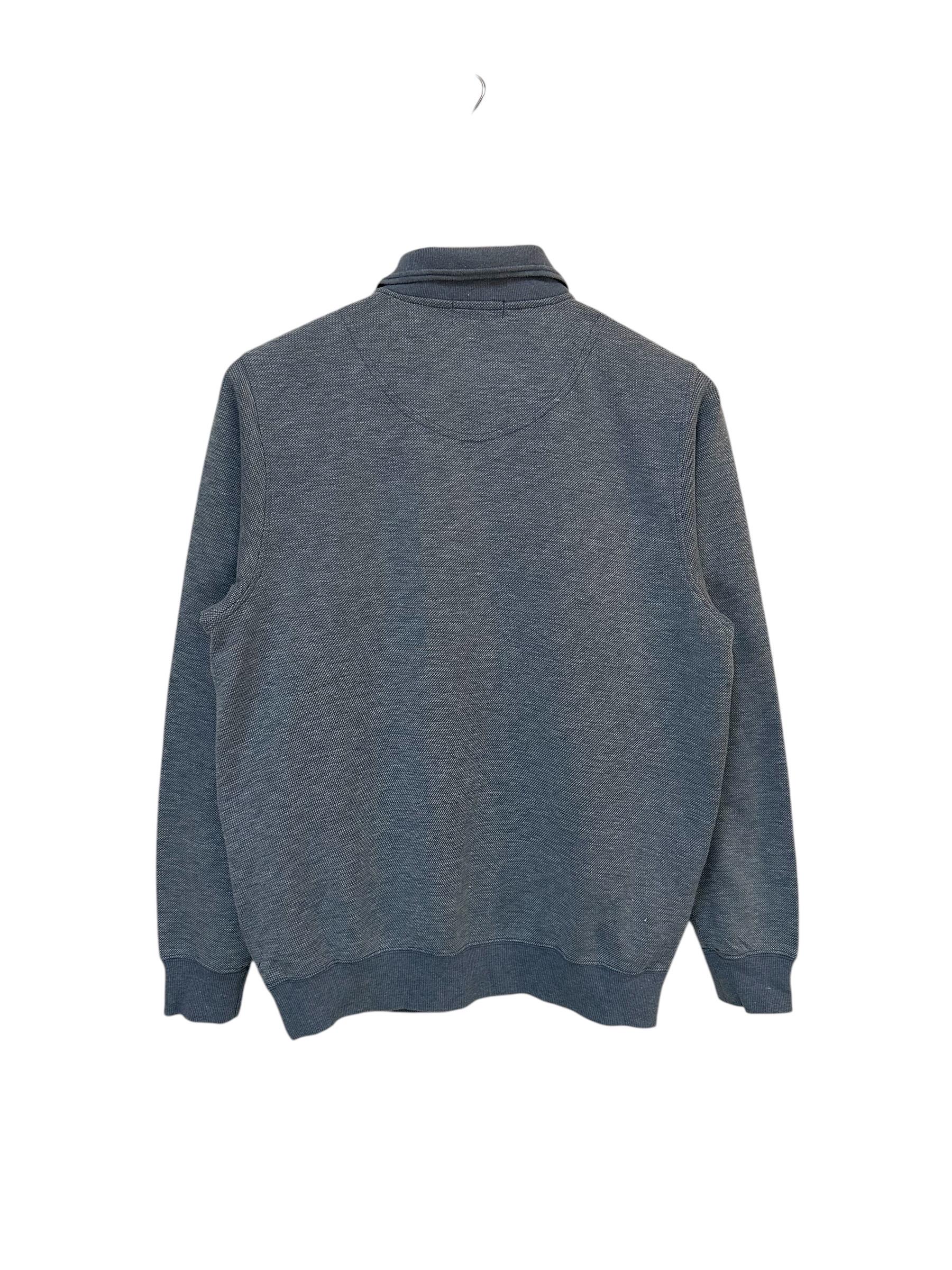【VALENTINO】1990s Half Jip Logo S/S Knit Vintage 90s Claudio Valentino Paris Sweatshirt Half Zip