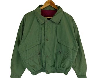 vintage bomber jacket sailing gear outdoor life big logo