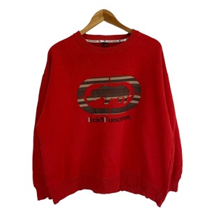 vintage ECKO FUNCTION sweatshirt big logo large size red sweatshirt