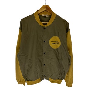 vintage 90s georges rech snapbutton jacket big logo