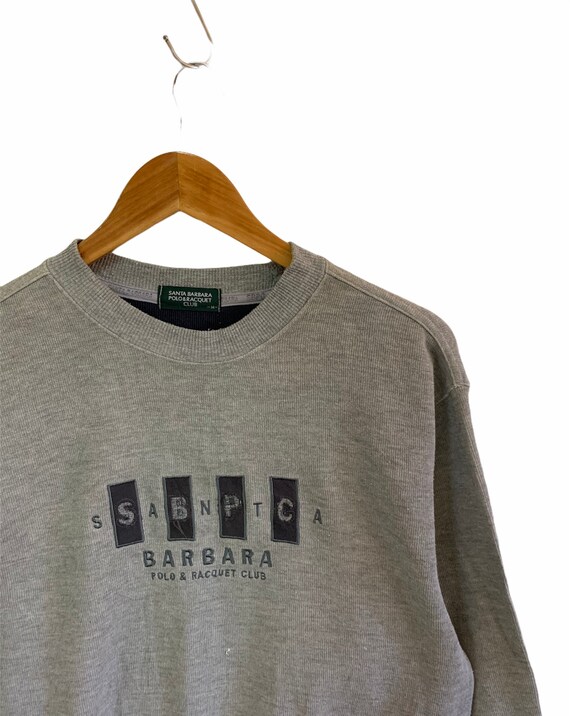 Vintage 90s Polo Santa Barbara Sweatshirt Embroidery Logo Jumper 