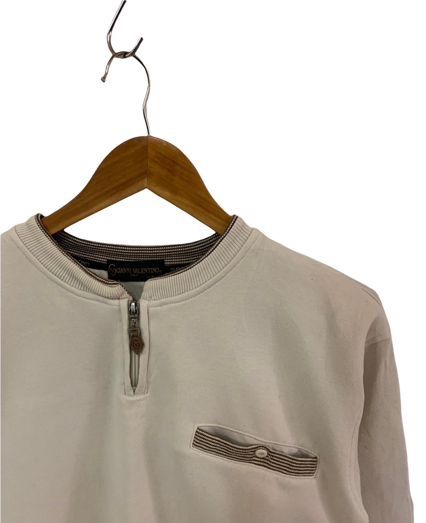 Vintage 90s Gianni Valentino Plain Sweatshirt Italy Jumper