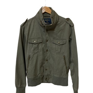 vintage woolrich jacket multipocket medium size