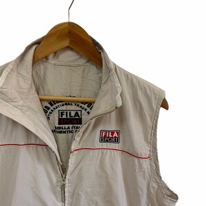 vintage 90s fila biela italia vests outwear accessories fila sports small logo italia sports