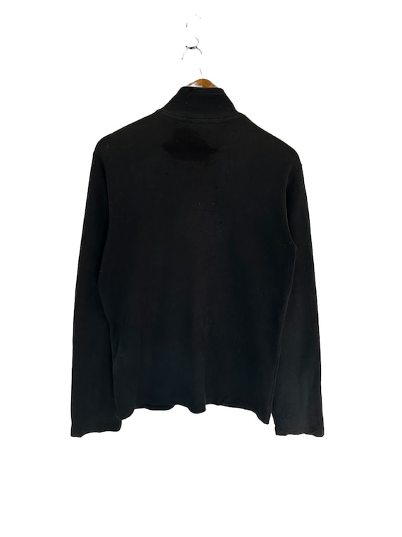 Vintage Agnes B Jacket Plain Black Sweater Full Zipper Jacket