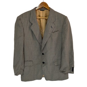 vintage austin reed check blazer made in italy