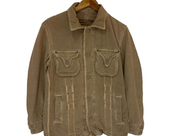 Vintage Japanese Nice Fade Cotton Work Jacket #2539 - Etsy