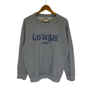 vintage las vegas nevada sweatshirt spellout logo jumper pullover