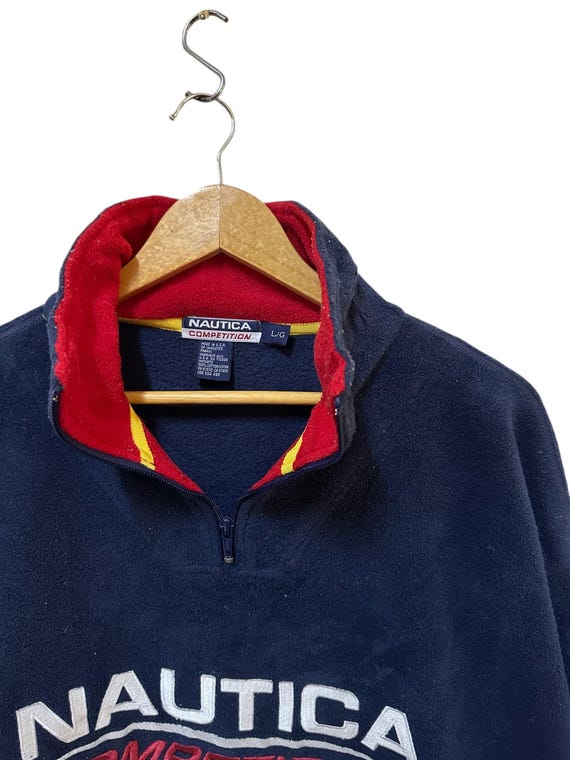 Vintage 90s Nautica Competition Sweatshirt Half Zipper Fleece