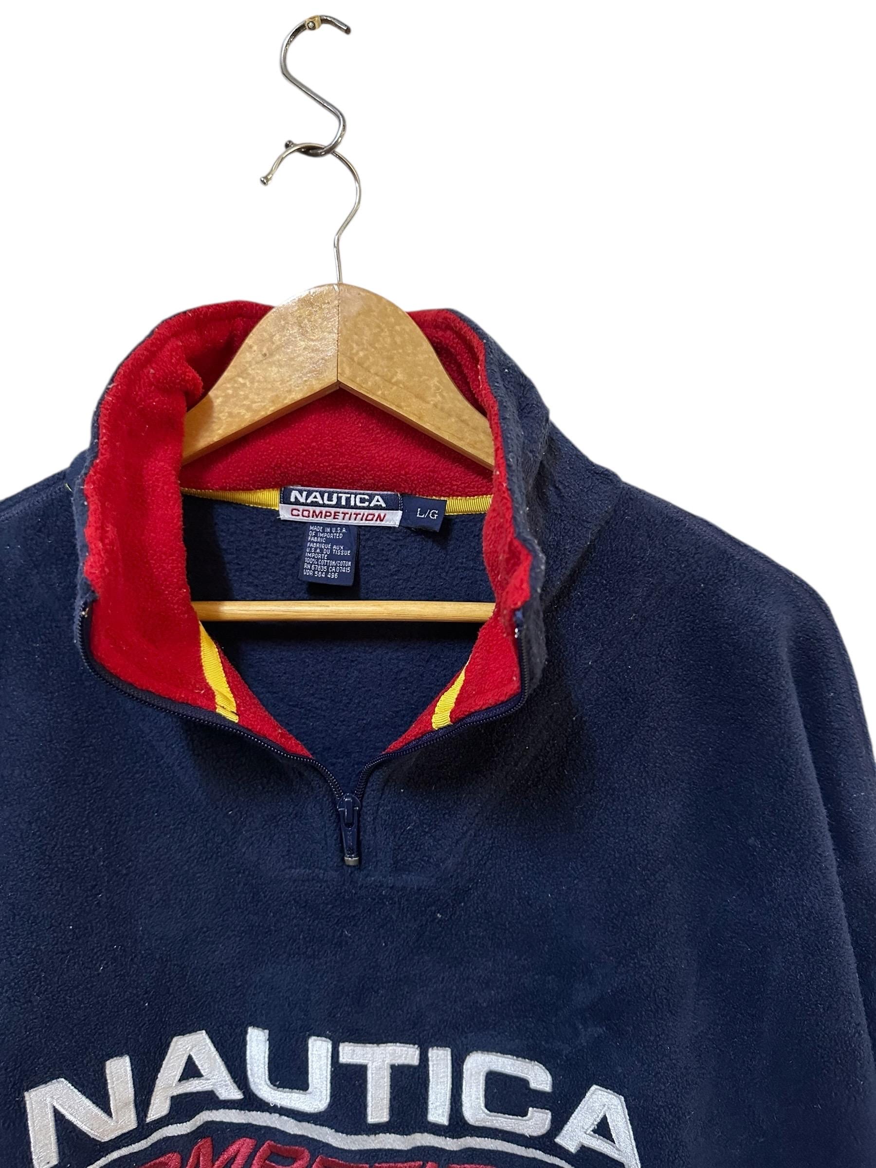 Vintage 90s Nautica Competition Sweatshirt Half Zipper Fleece