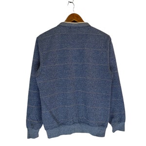 Vintage Santa Barbara tröja med halv dragkedja, små logotyper och ränder, medelstor tröja, vintage polotröja, Santa Barbara bild 6