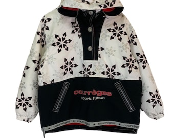 vintage courreges sport futur chaqueta de esquí gran logotipo