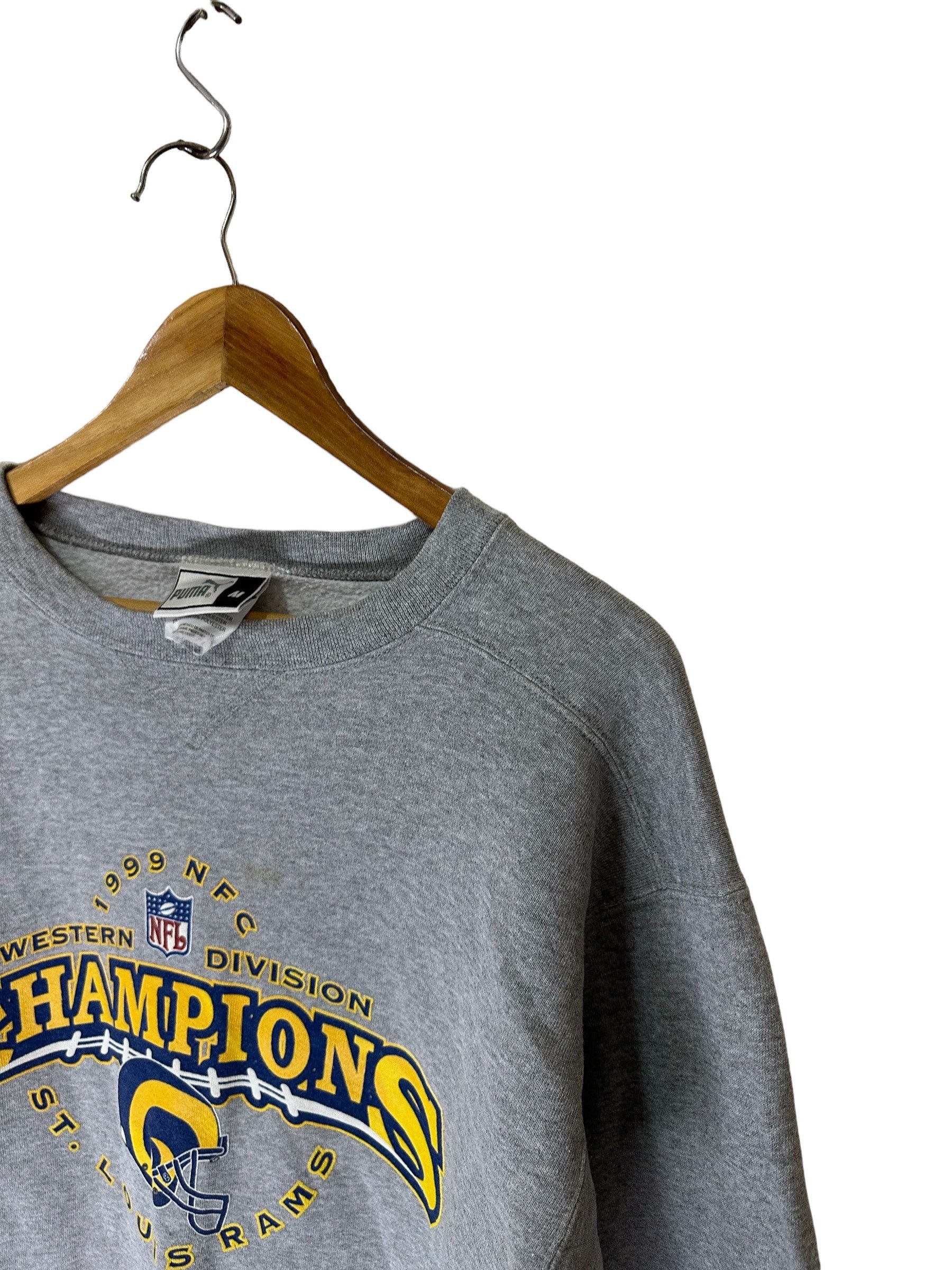 Vintage 90s Puma Nfl Sweatshirt St Louis Rams 1999 Nfl